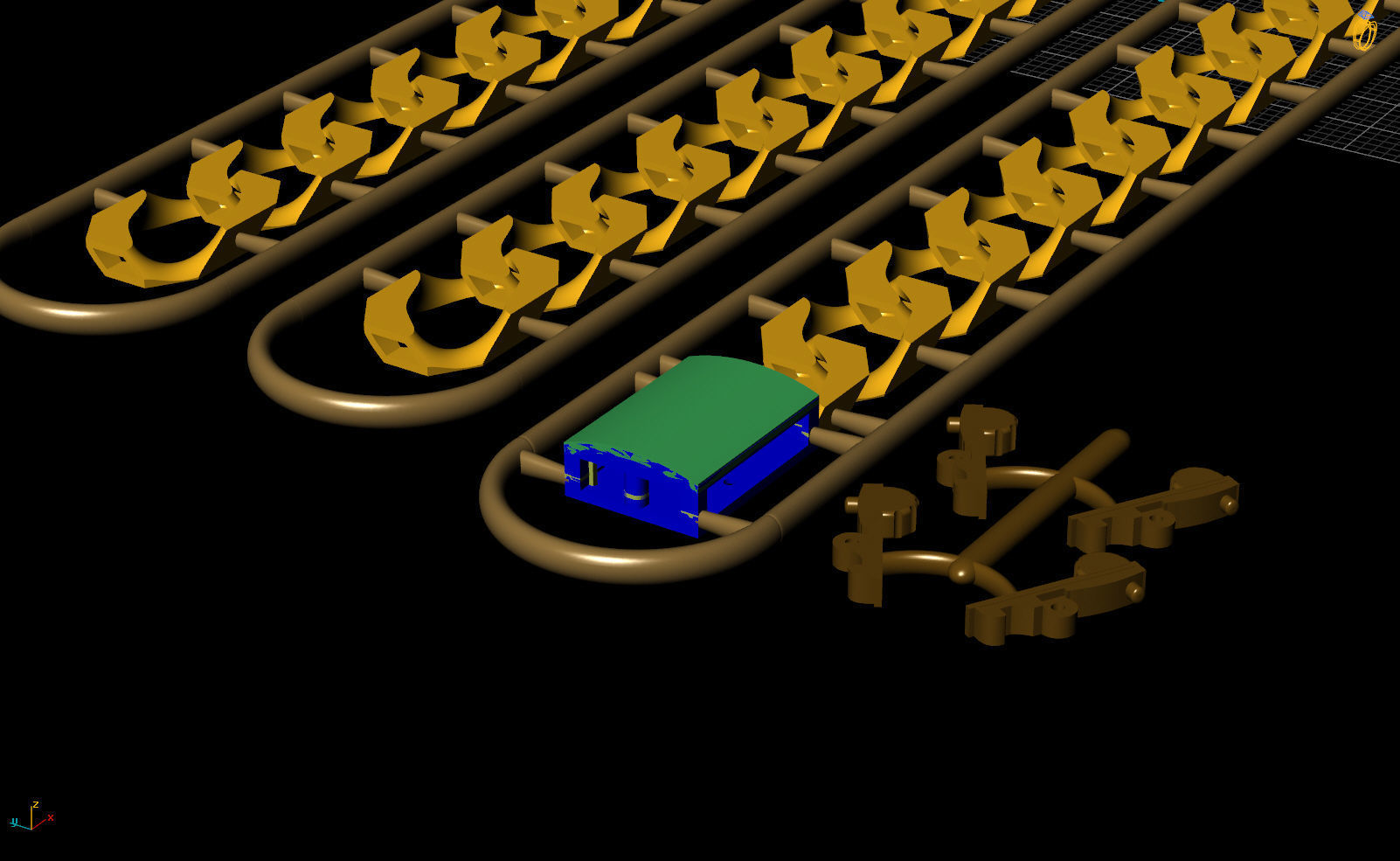 10 MM 53 CM CUBAN LINK CHAIN FOR BRACELET OR NECKLACE 3D print model_2