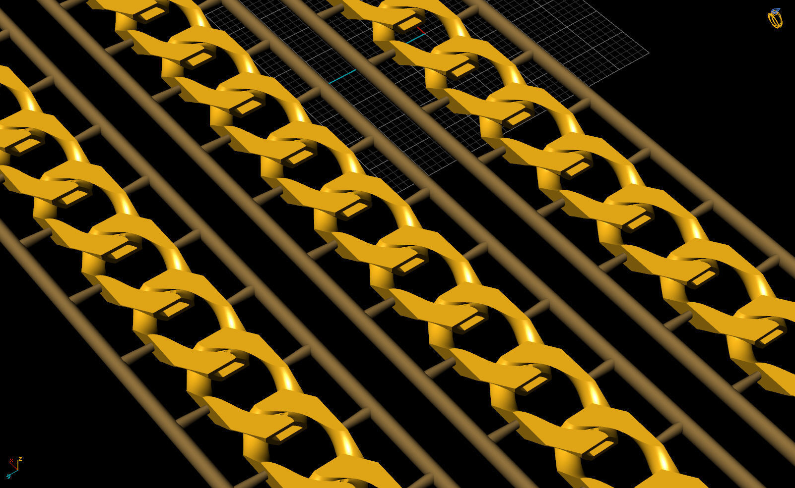 10 MM 53 CM CUBAN LINK CHAIN FOR BRACELET OR NECKLACE 3D print model_10