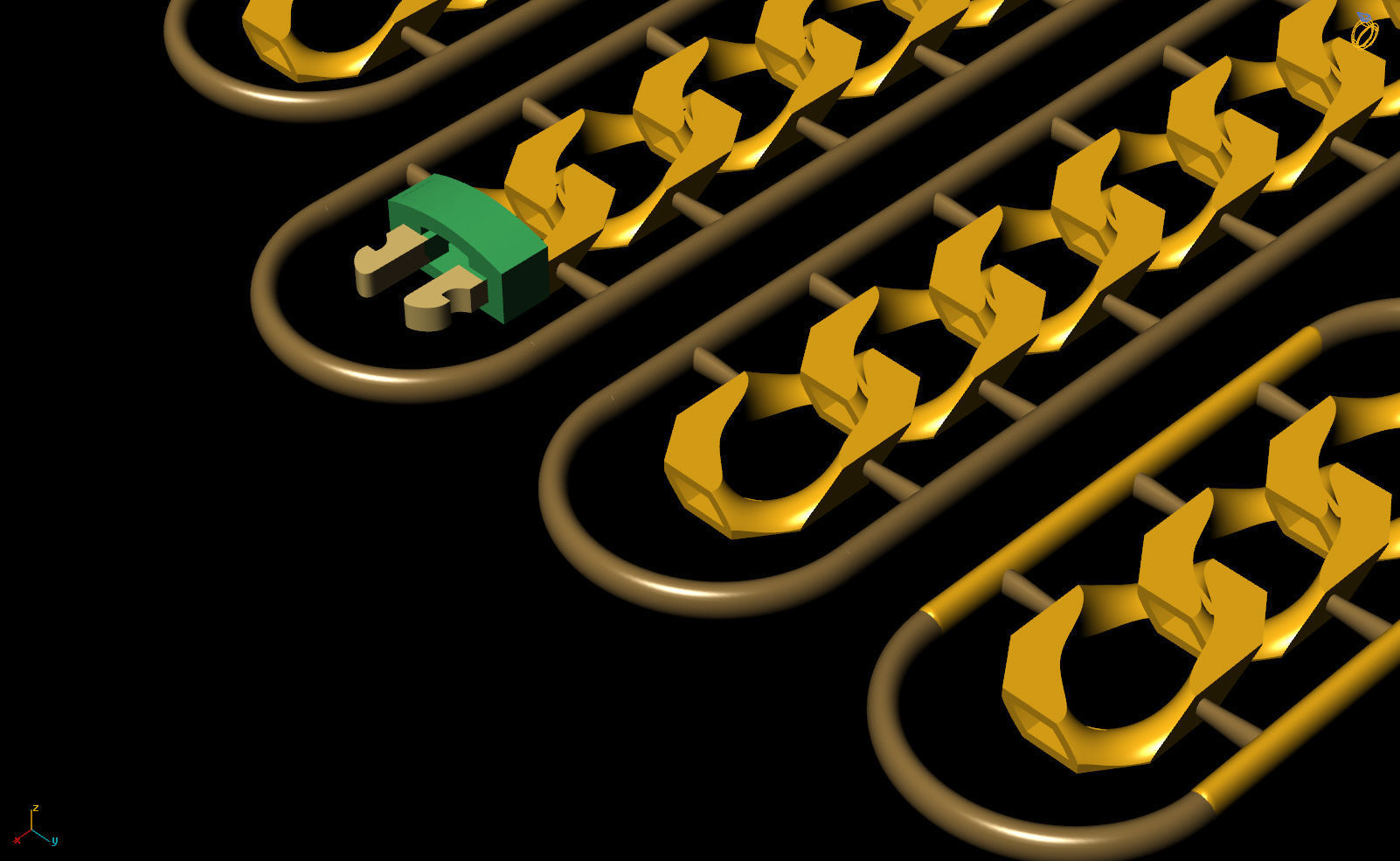 10 MM 53 CM CUBAN LINK CHAIN FOR BRACELET OR NECKLACE 3D print model_8