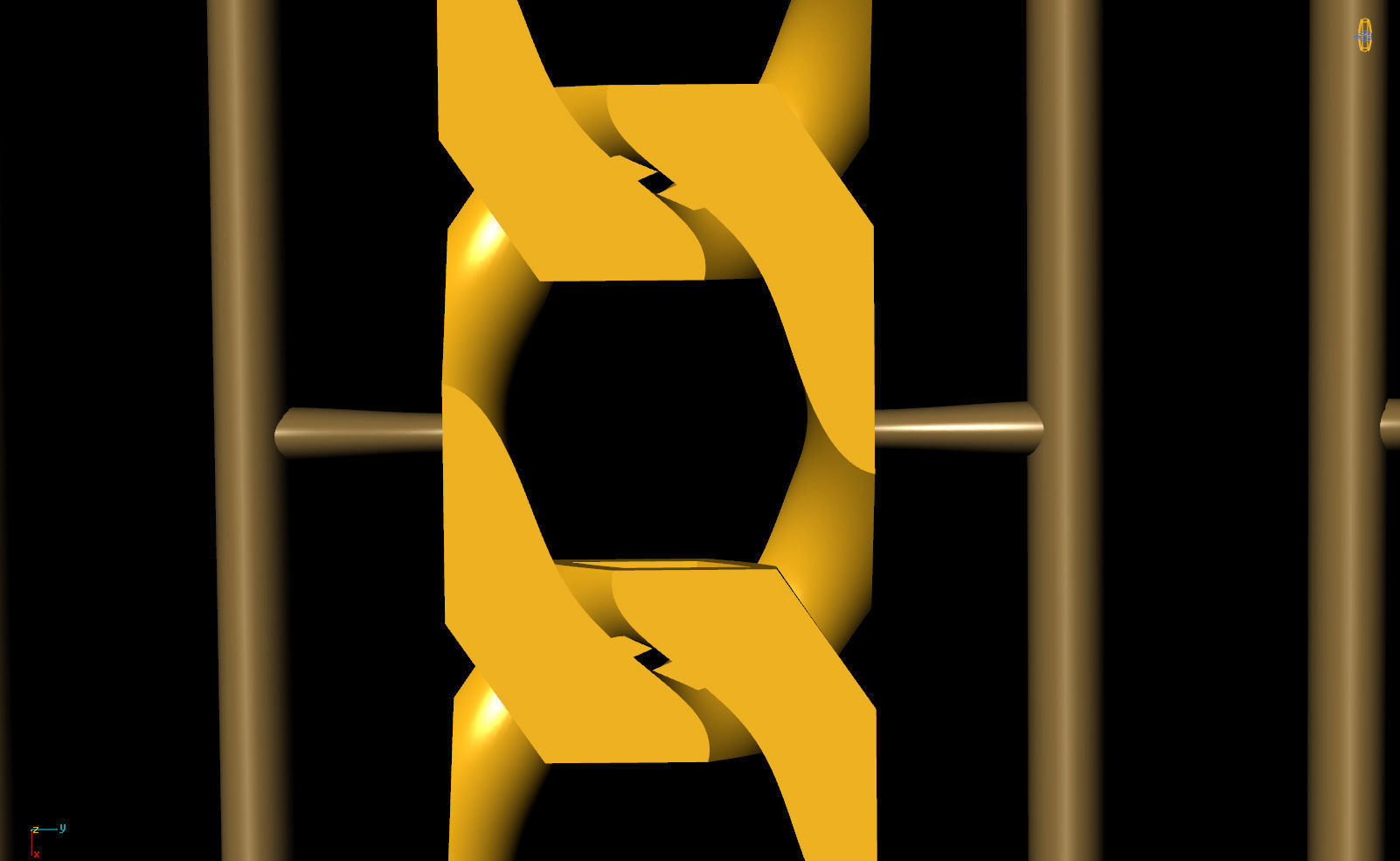 10 MM 53 CM CUBAN LINK CHAIN FOR BRACELET OR NECKLACE 3D print model_4