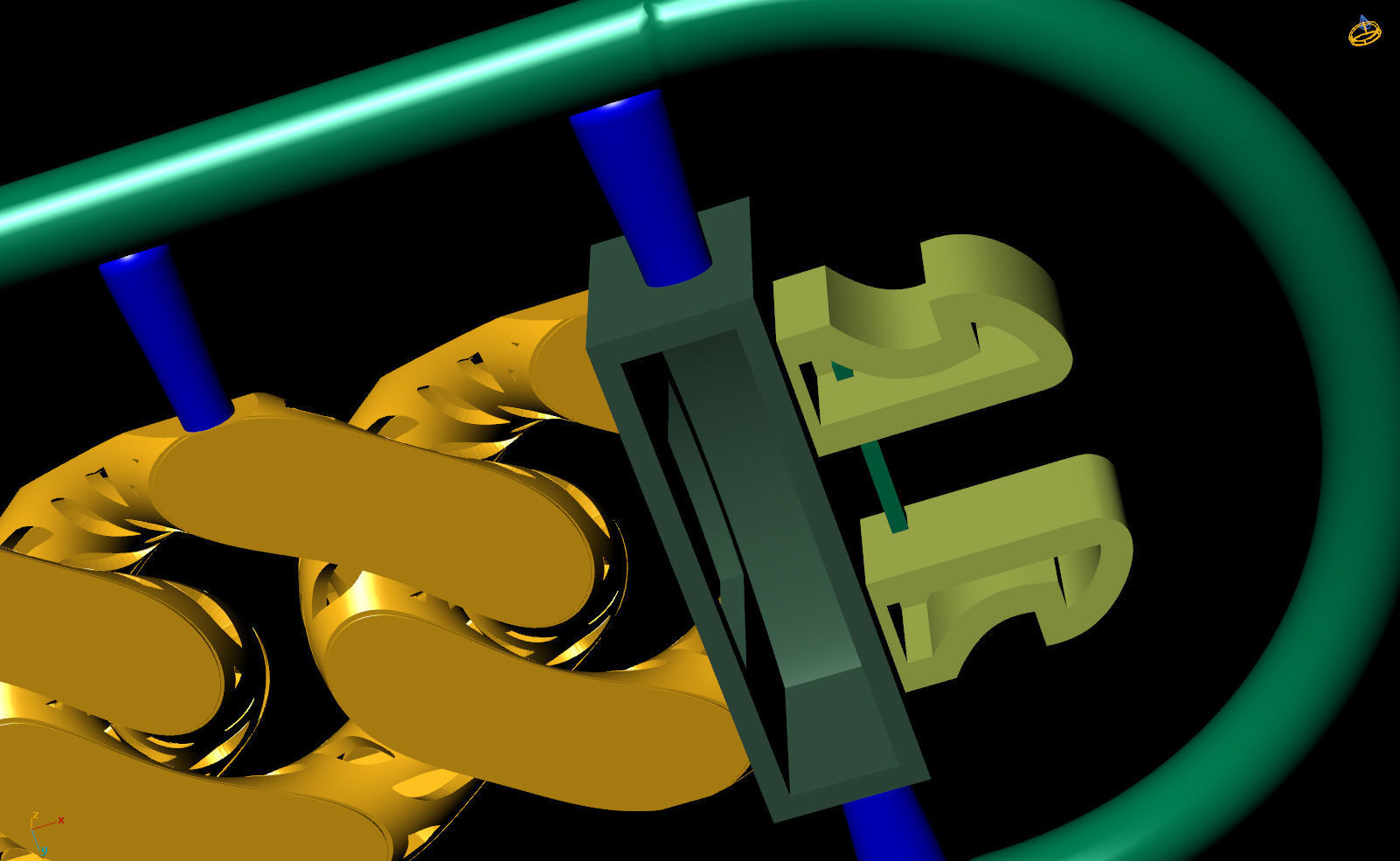 10 MM 18 CM  CUBAN LINK CHAIN FOR BRACELET OR NECKLACE 3D print model_7