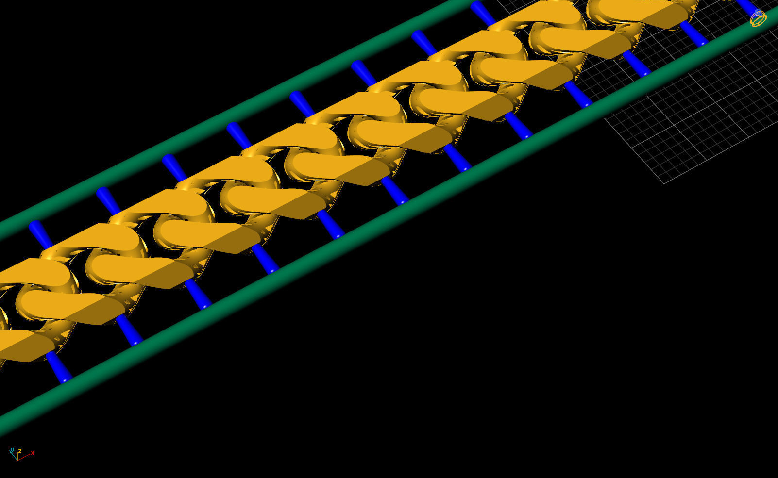 10 MM 18 CM  CUBAN LINK CHAIN FOR BRACELET OR NECKLACE 3D print model_2