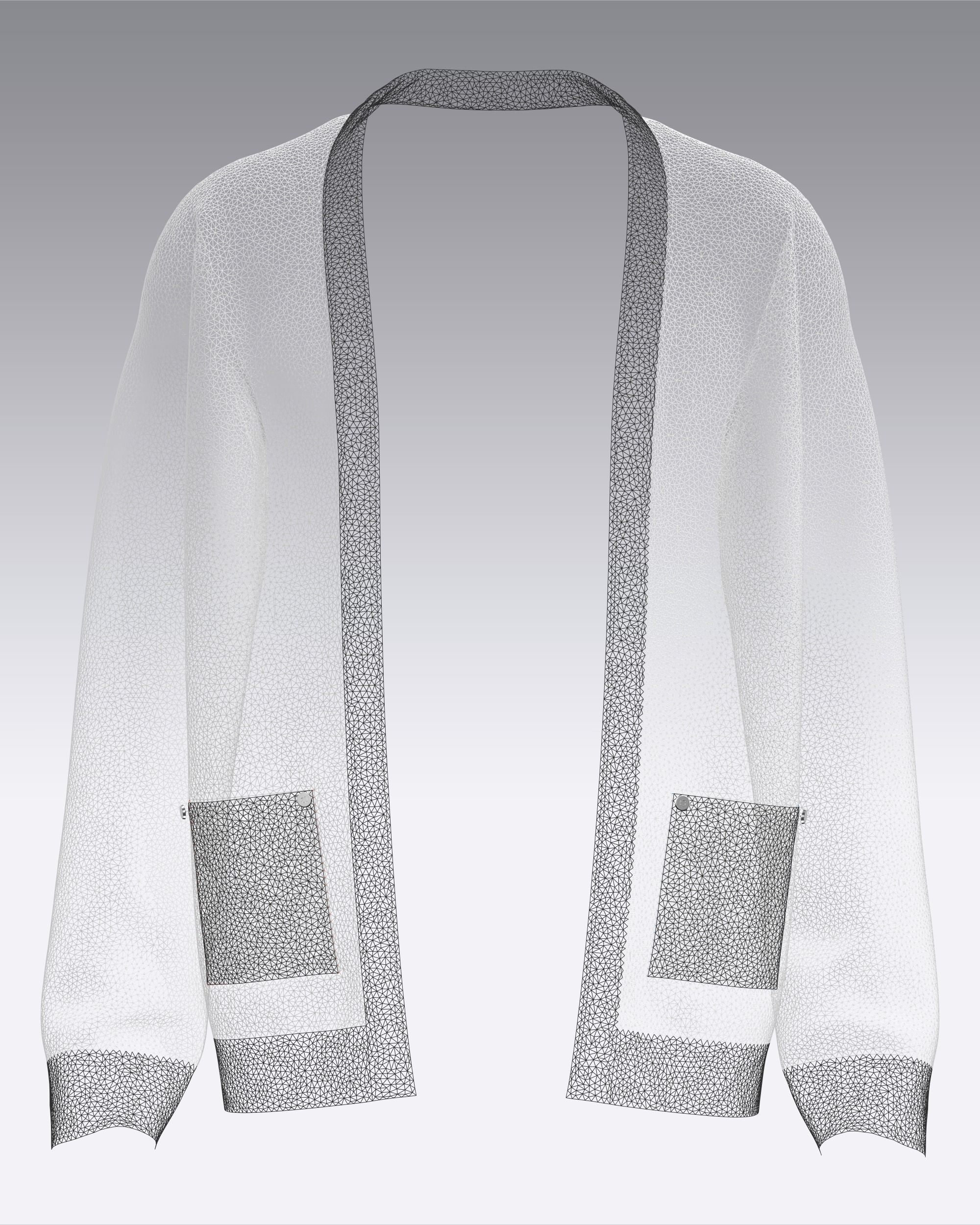 Mens Cardigan 3D model_10