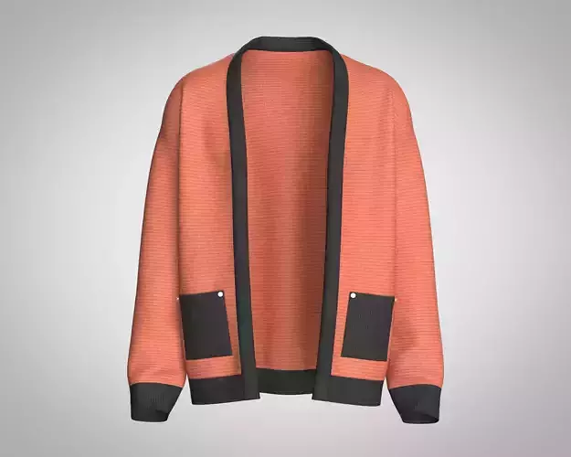 Mens Cardigan 3D model