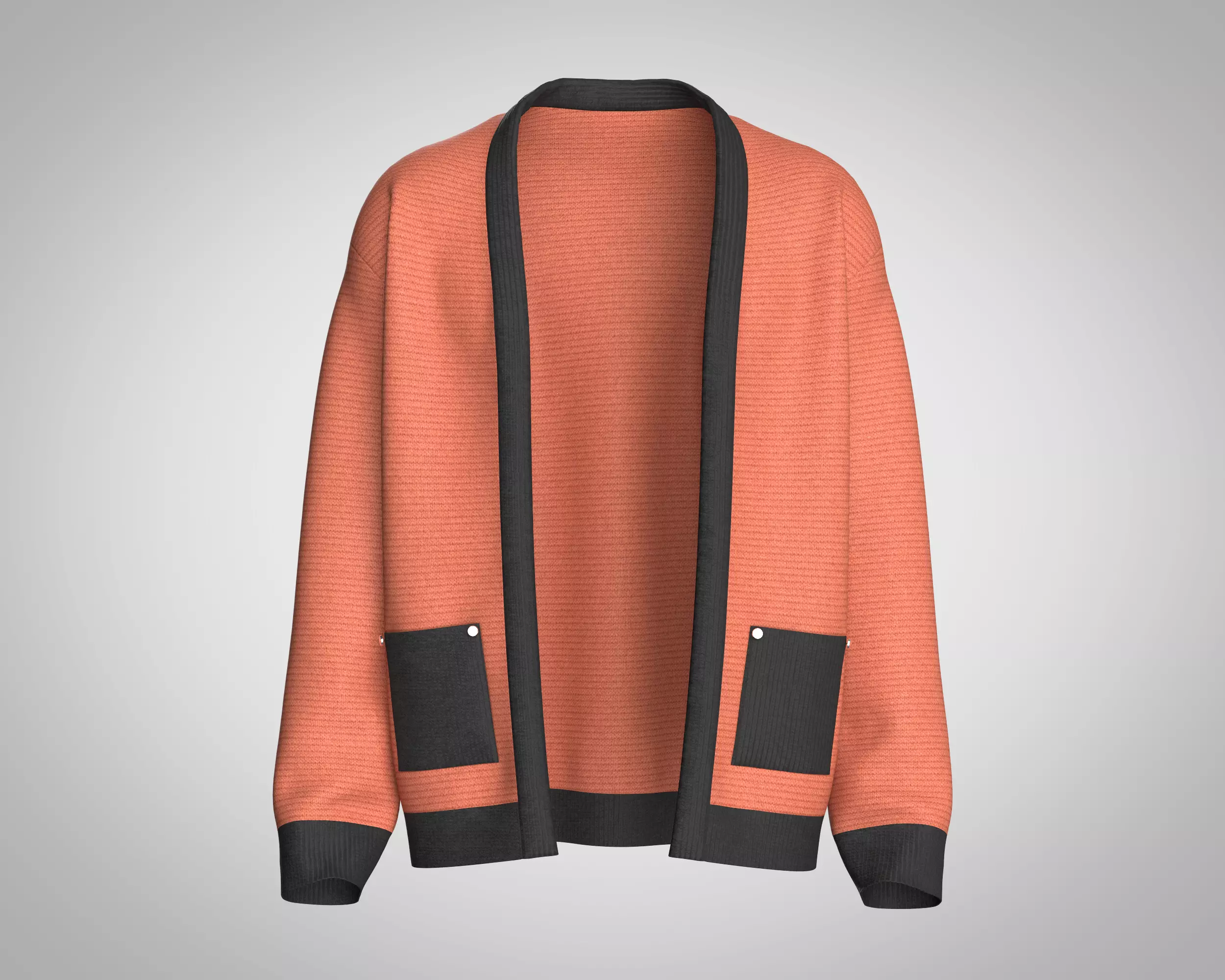 Mens Cardigan 3D model_0