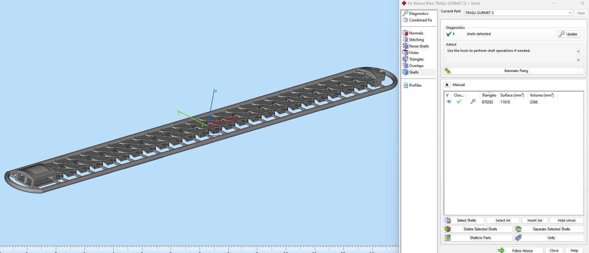 7 MM 18 CM CUBAN LINK CHAIN FOR BRACELET OR NECKLACE 3D print model_1