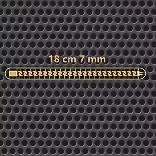 7 MM 18 CM  CUBAN LINK CHAIN FOR BRACELET OR NECKLACE