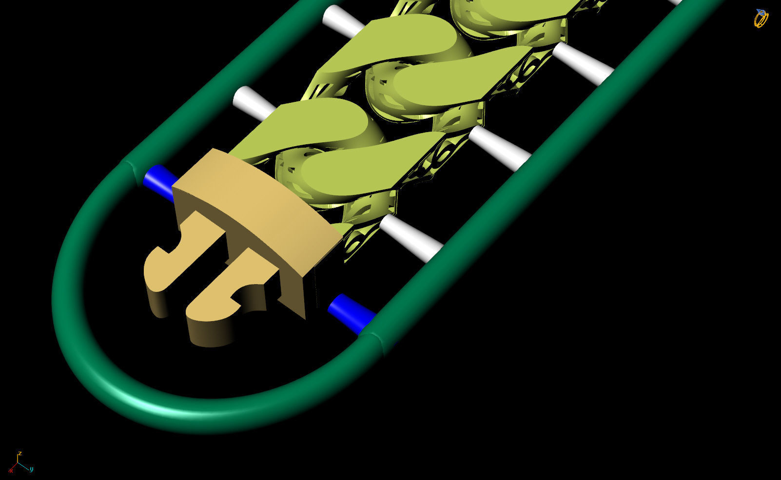 7 MM 18 CM CUBAN LINK CHAIN FOR BRACELET OR NECKLACE 3D print model_4