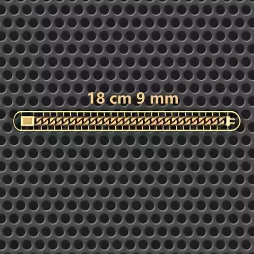 9 MM 18 CM  CUBAN LINK CHAIN FOR BRACELET OR NECKLACE