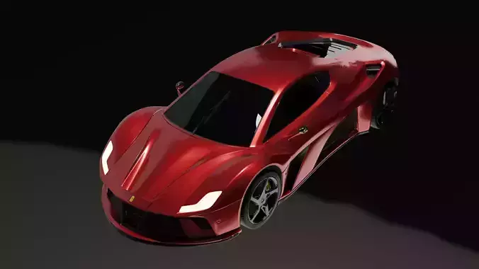 Ferrari 260 GTB PL - Lowpoly 3d Model-  Game Ready