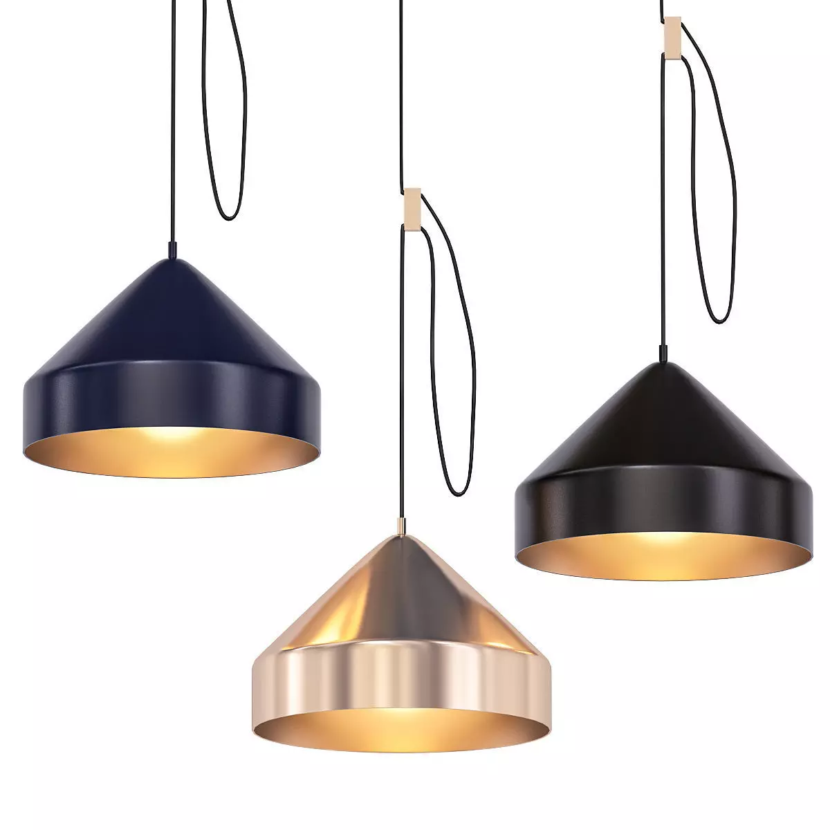 Lloop lamp messing 3D model_0