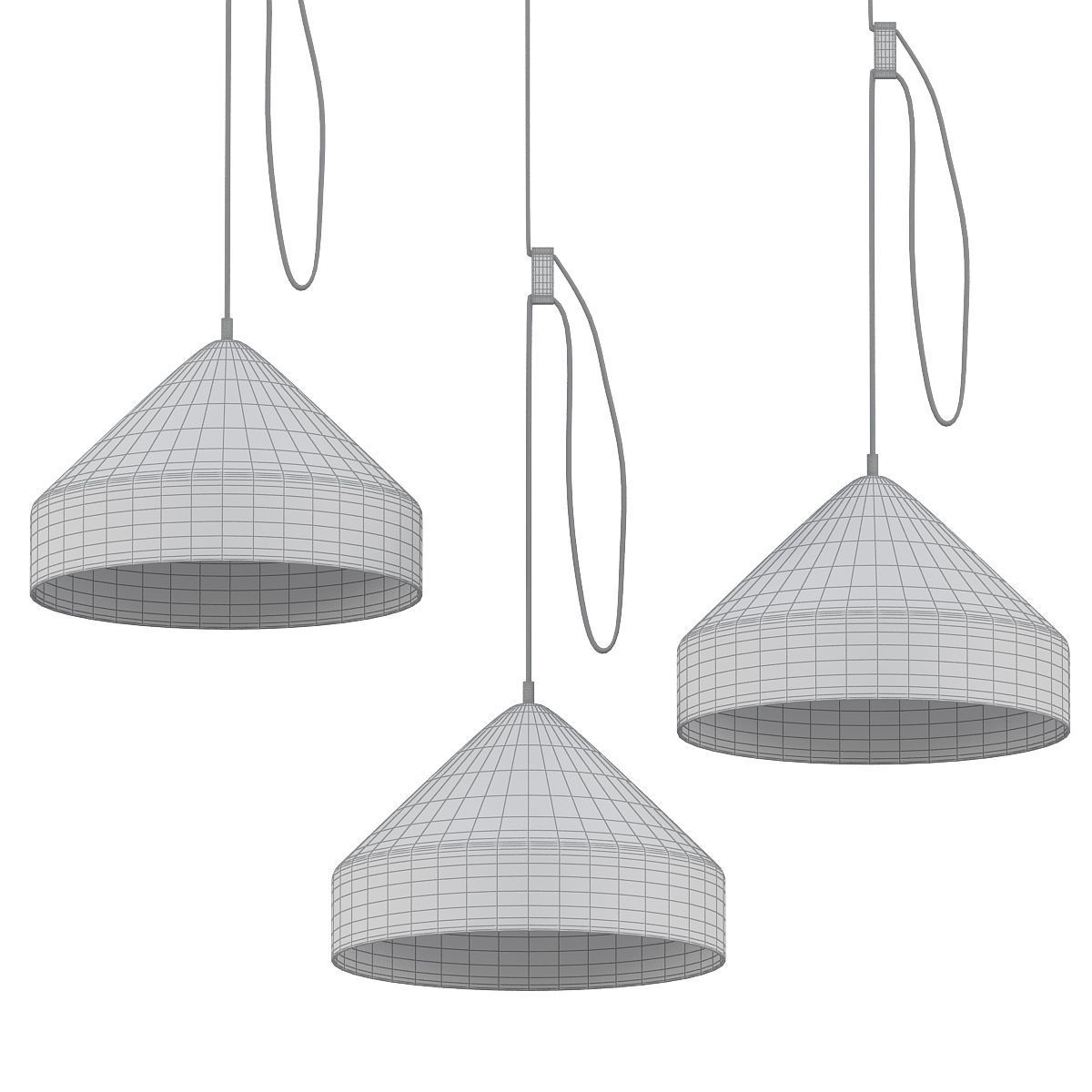 Lloop lamp messing 3D model_4