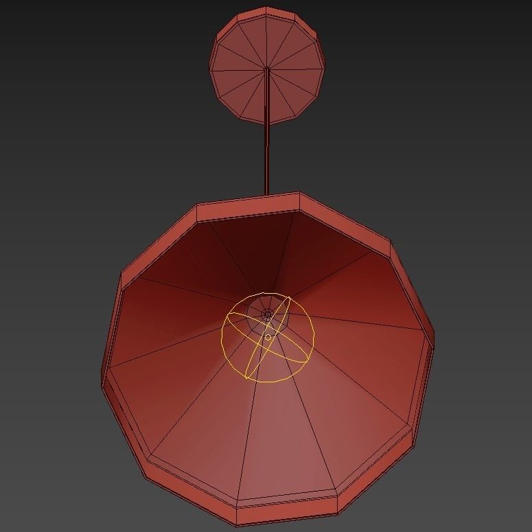 Lloop lamp messing 3D model_2