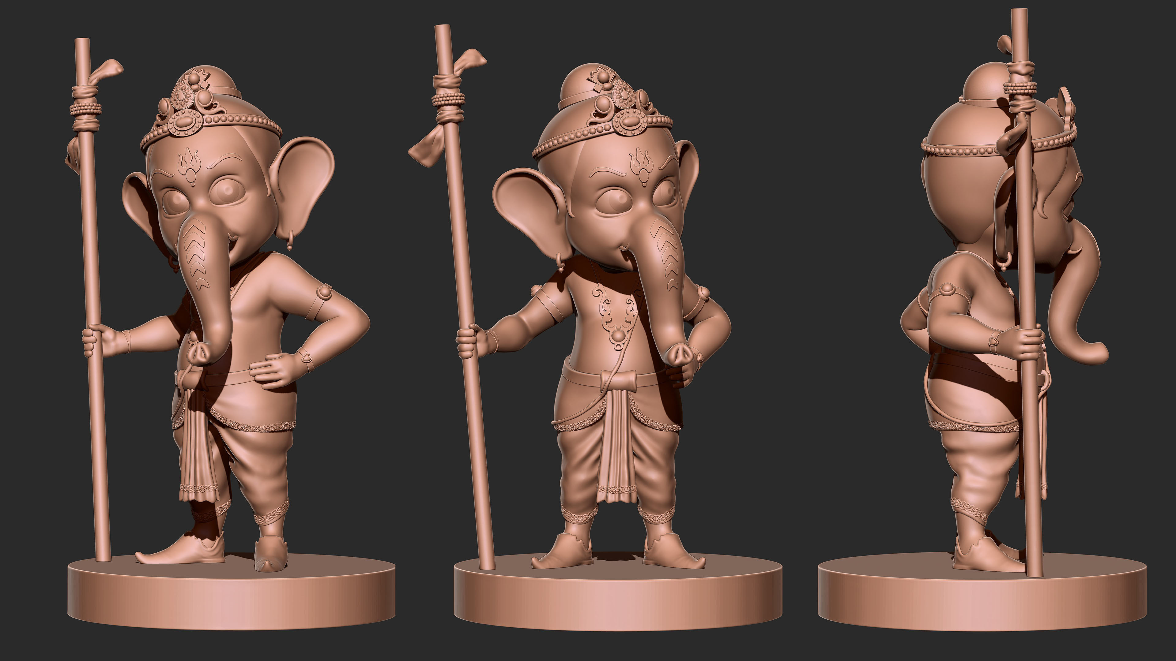 Baby Ganesha 3D print model_4