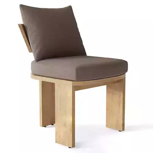 RH SOLARO TEAK SIDE CHAIR