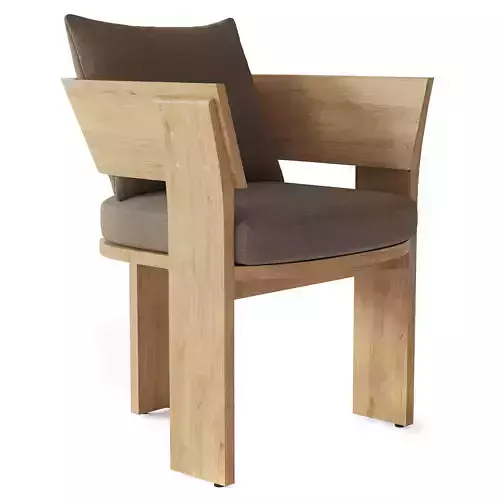 RH SOLARO TEAK ARMCHAIR
