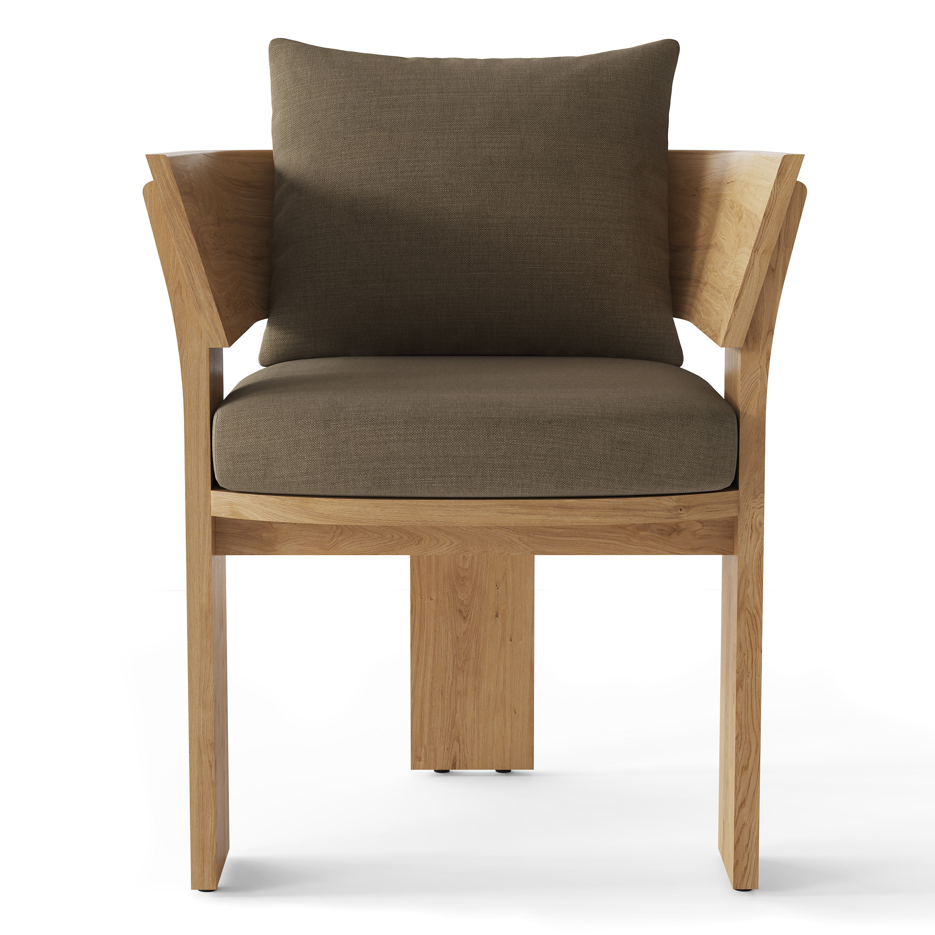 RH SOLARO TEAK RECTANGULAR DINING TABLE 3D model_11