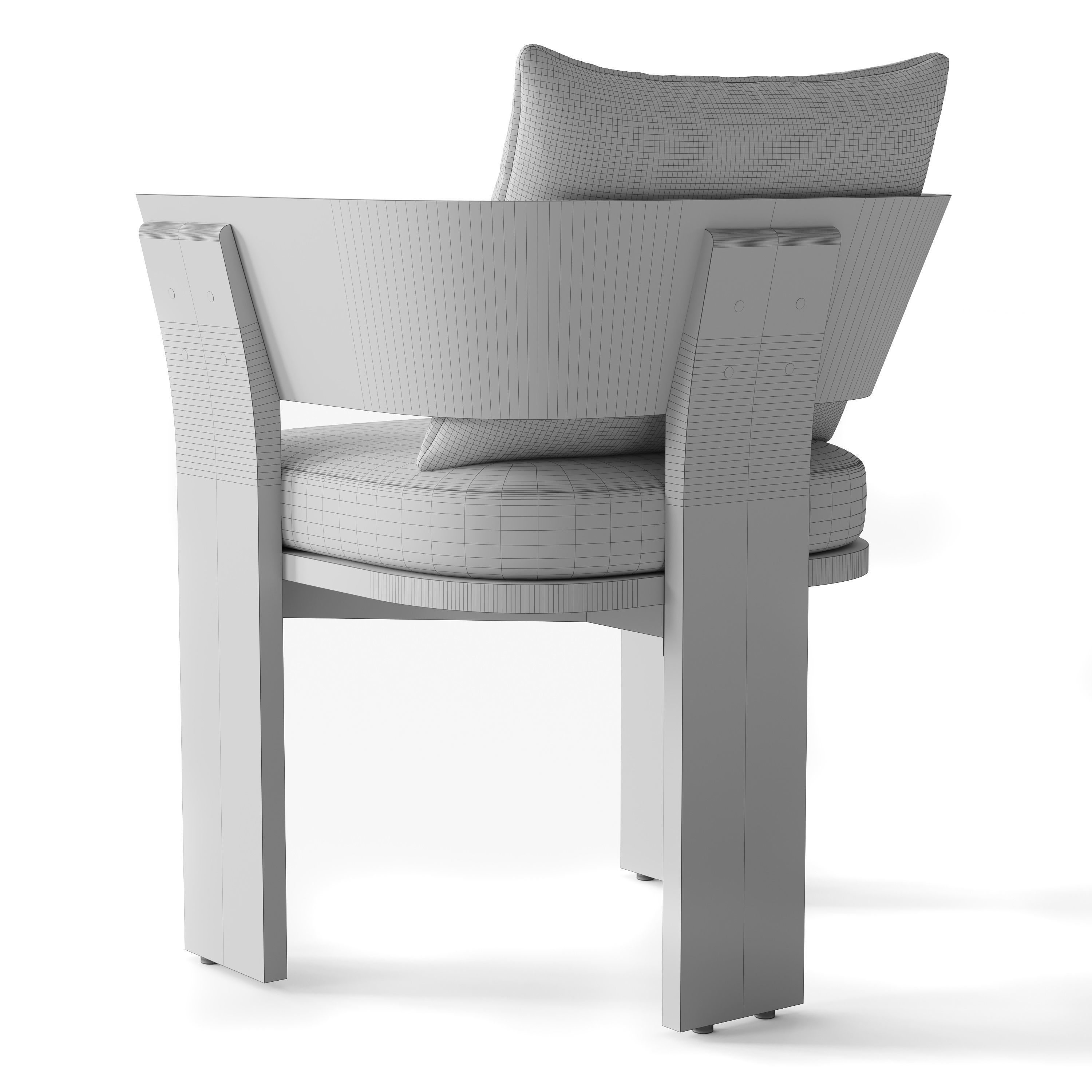 RH SOLARO TEAK RECTANGULAR DINING TABLE 3D model_13