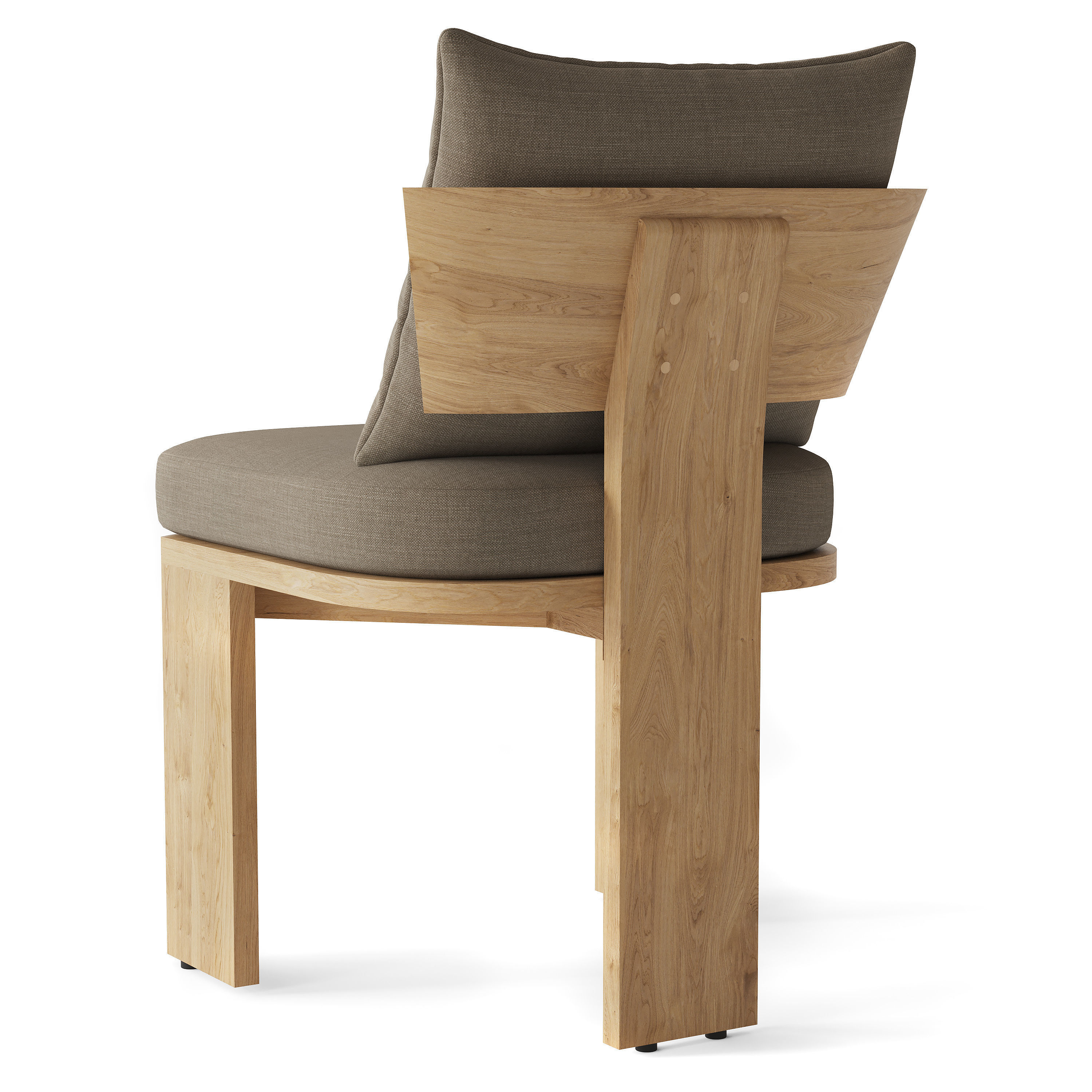 RH SOLARO TEAK RECTANGULAR DINING TABLE 3D model_7