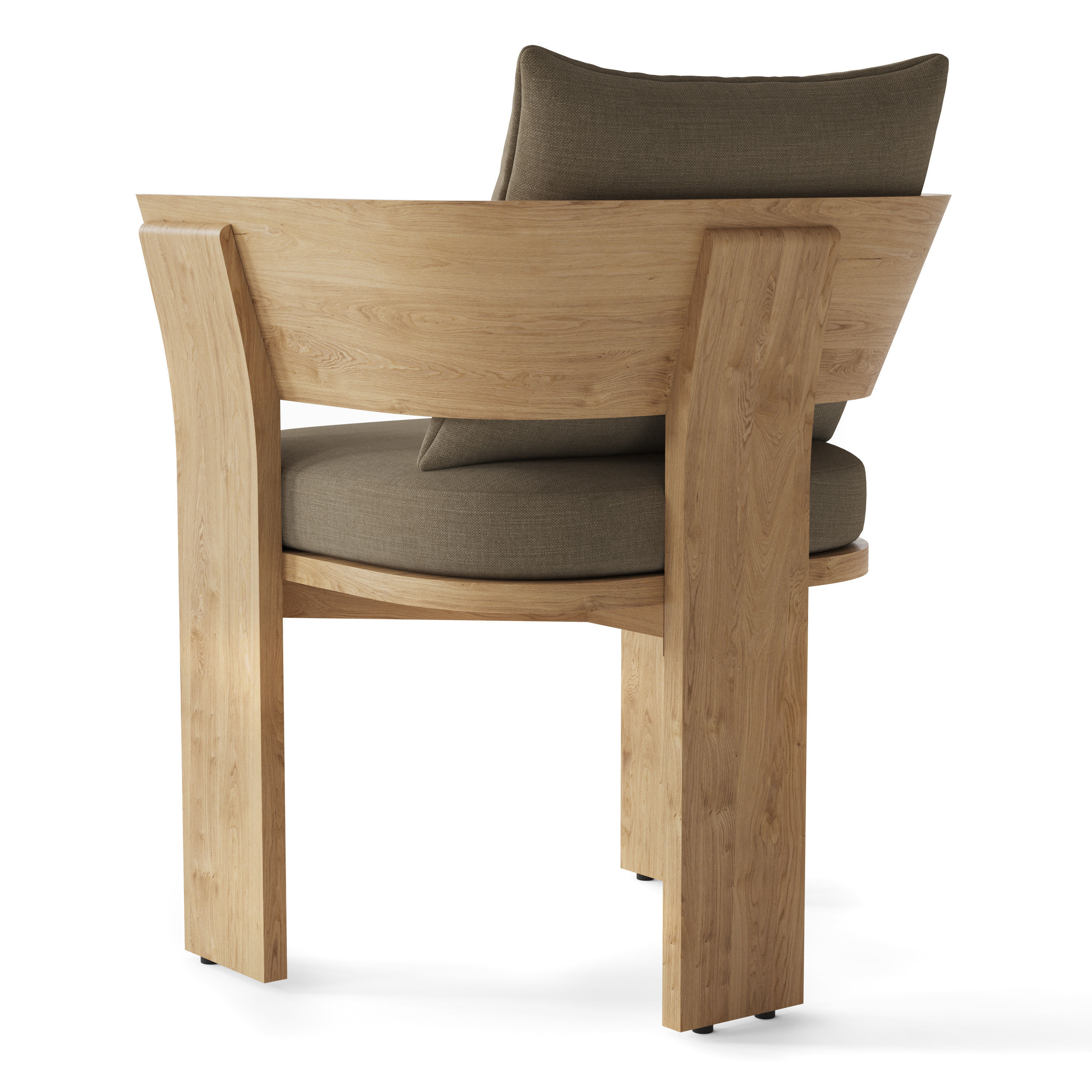 RH SOLARO TEAK RECTANGULAR DINING TABLE 3D model_5