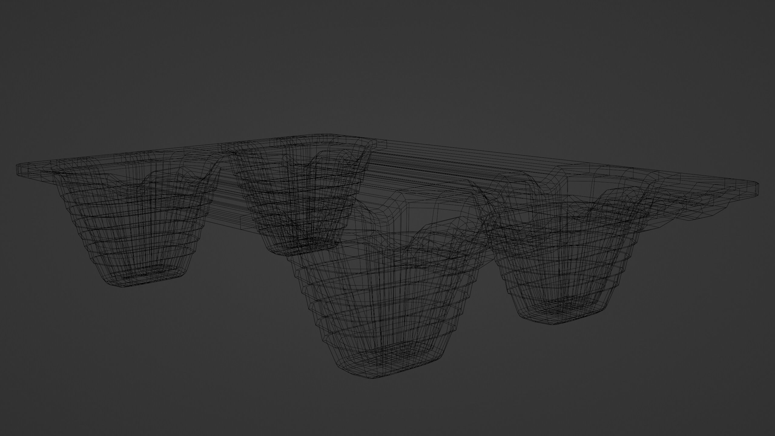 Display pallet Low-poly 3D model_7