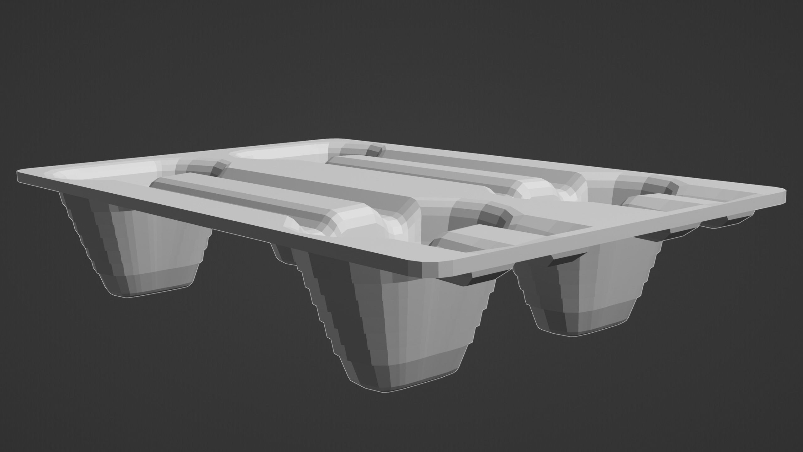 Display pallet Low-poly 3D model_8