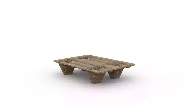 Display pallet  Low-poly 3D model