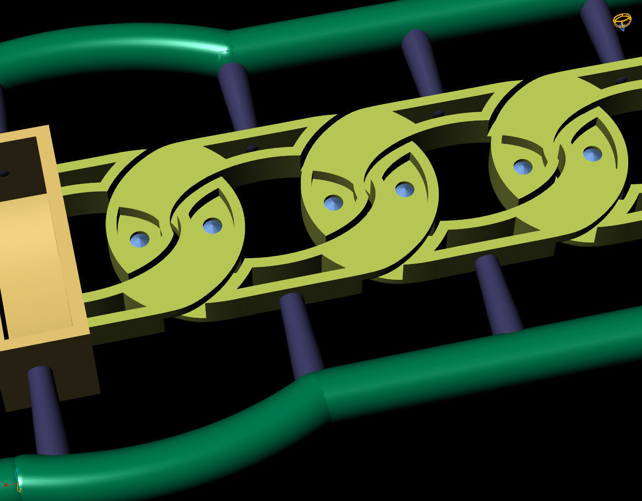 6 MM 18 CM CUBAN LINK CHAIN FOR BRACELET OR NECKLACE 3D print model_12