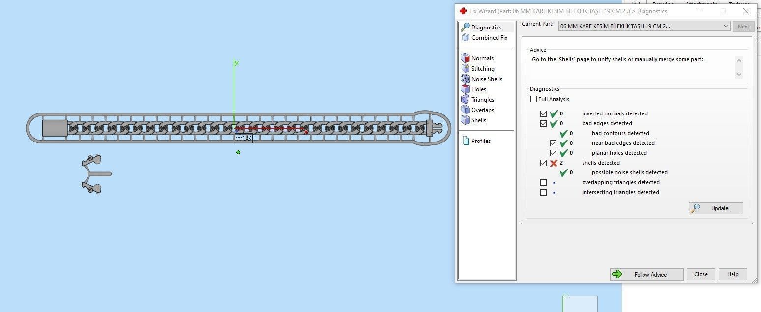 6 MM 18 CM CUBAN LINK CHAIN FOR BRACELET OR NECKLACE 3D print model_1
