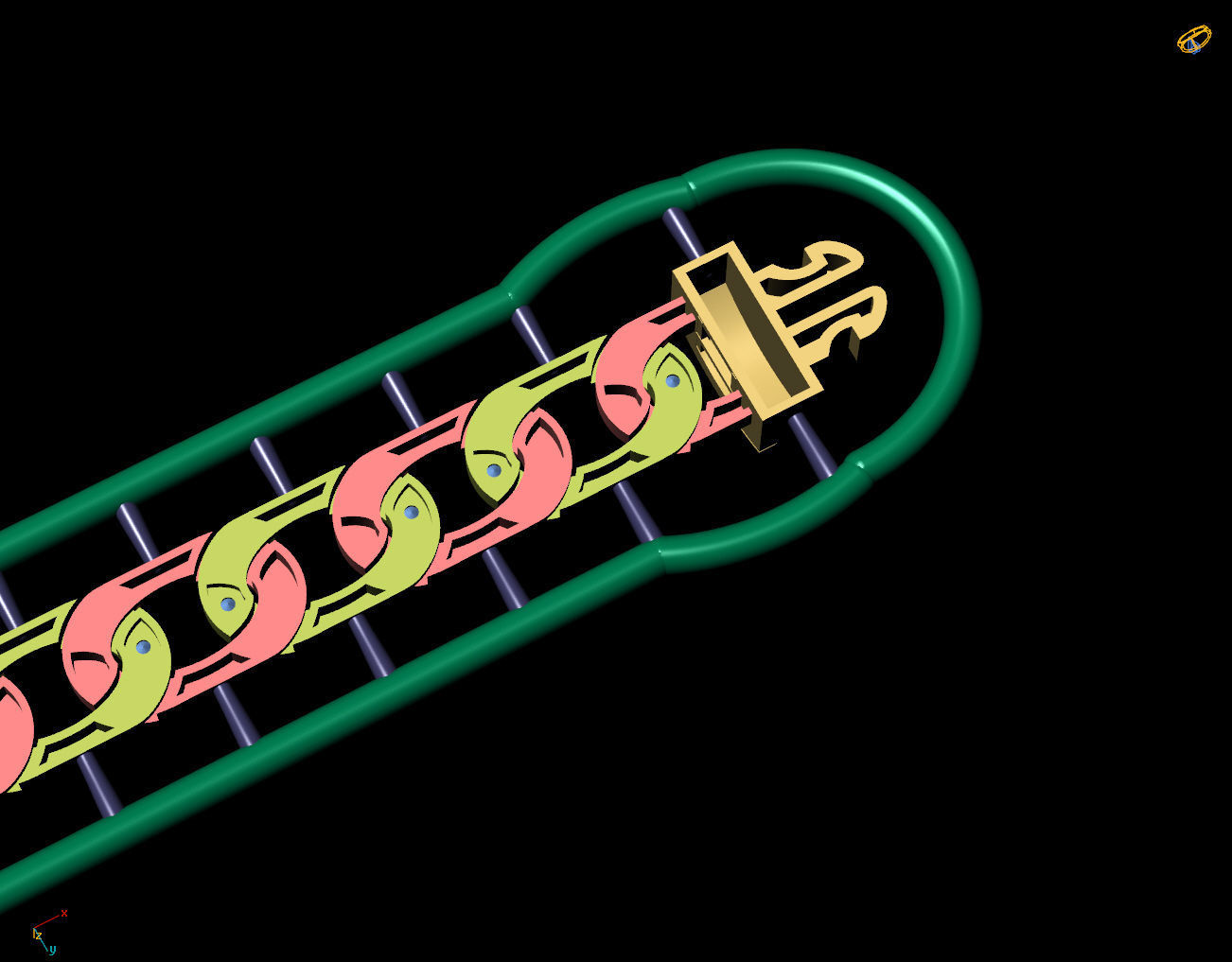 6 MM 18 CM CUBAN LINK CHAIN FOR BRACELET OR NECKLACE 3D print model_10