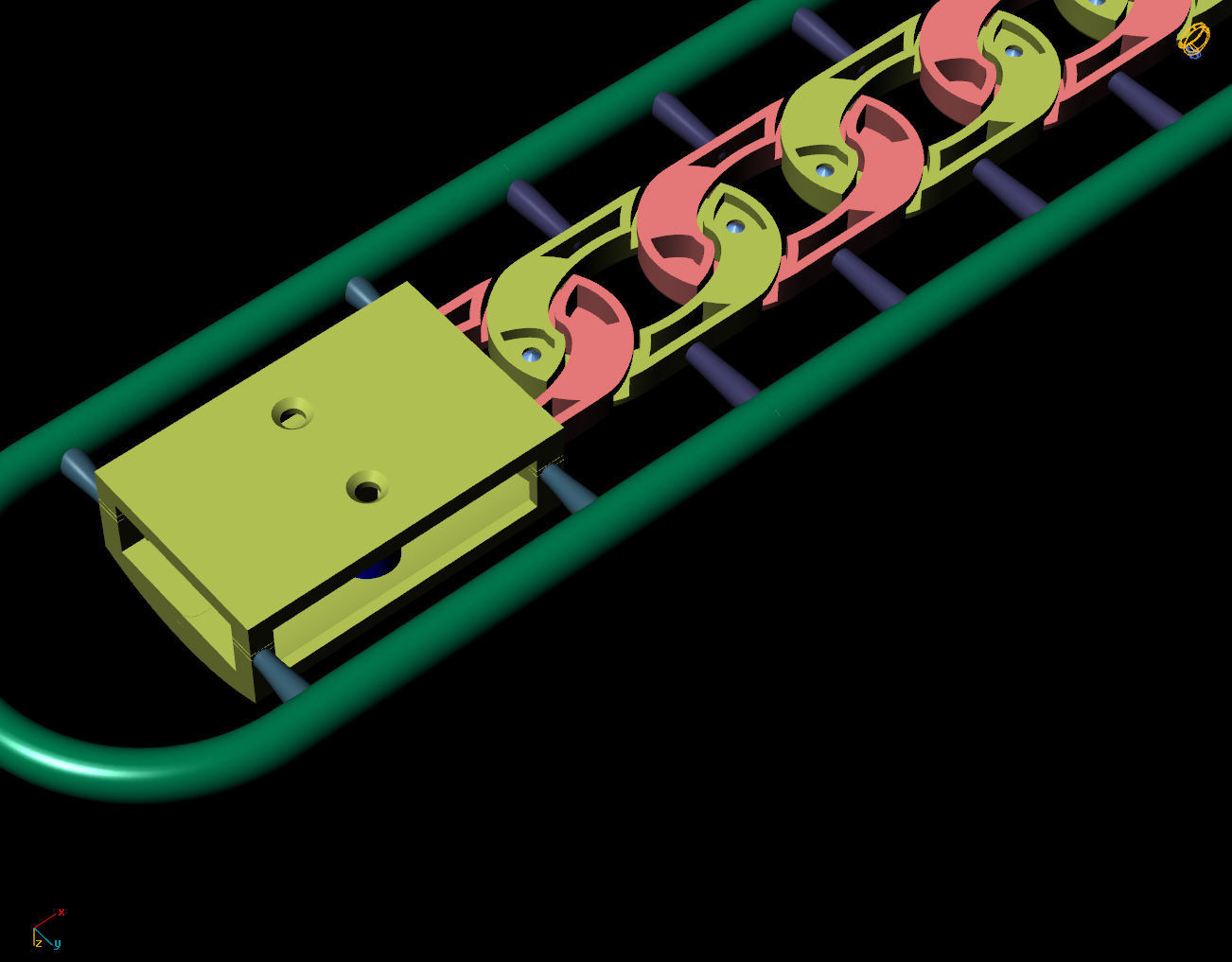 6 MM 18 CM CUBAN LINK CHAIN FOR BRACELET OR NECKLACE 3D print model_5