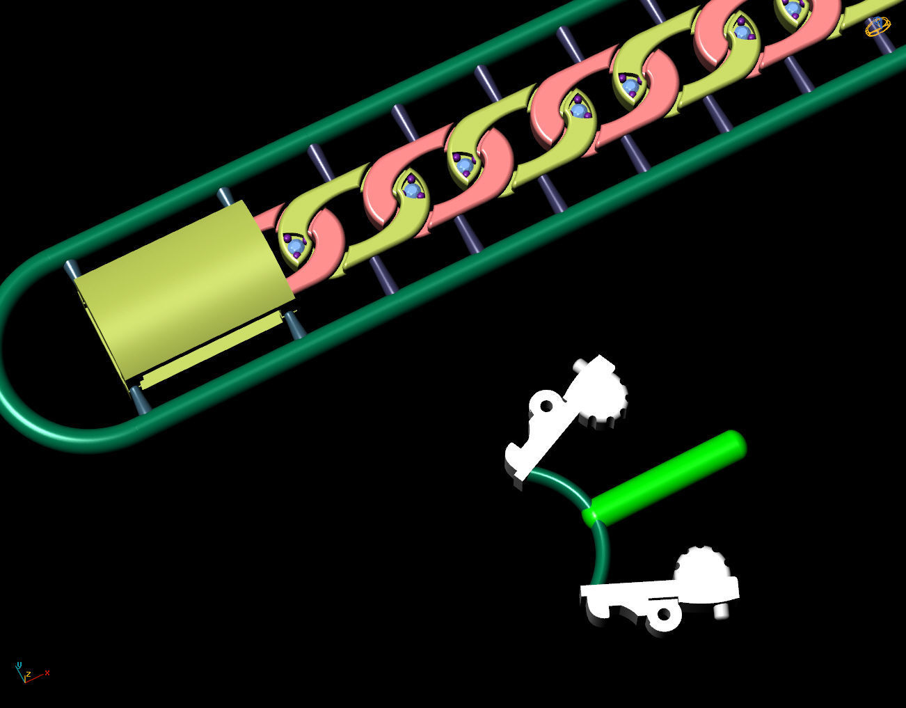 6 MM 18 CM CUBAN LINK CHAIN FOR BRACELET OR NECKLACE 3D print model_8