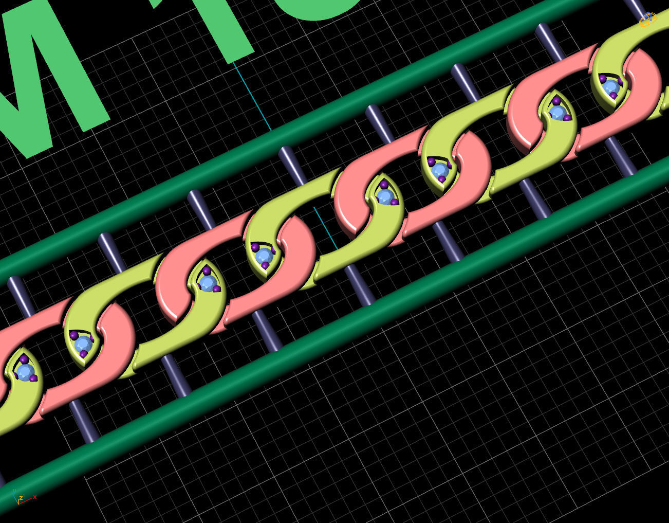 6 MM 18 CM CUBAN LINK CHAIN FOR BRACELET OR NECKLACE 3D print model_3