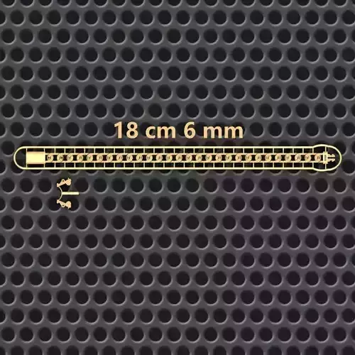 6 MM 18 CM   CUBAN LINK CHAIN FOR BRACELET OR NECKLACE