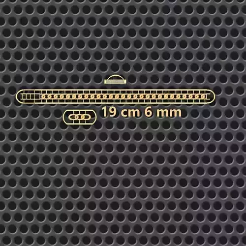 6 MM 19 CM  CUBAN LINK CHAIN FOR BRACELET OR NECKLACE