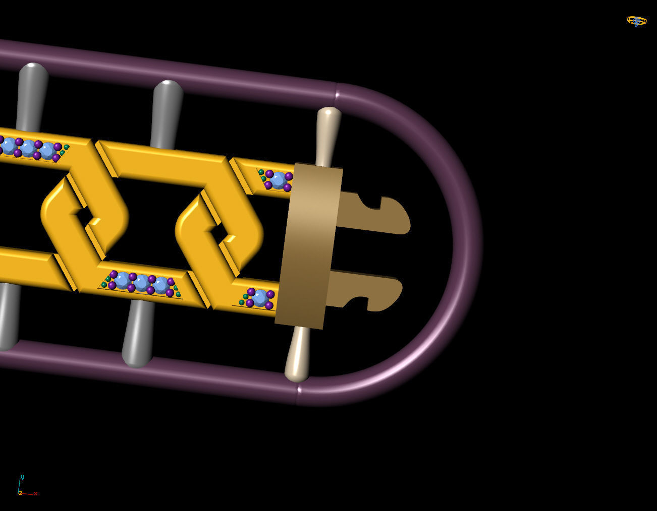 9 MM 18 CM CUBAN LINK CHAIN FOR BRACELET OR NECKLACE 3D print model_11