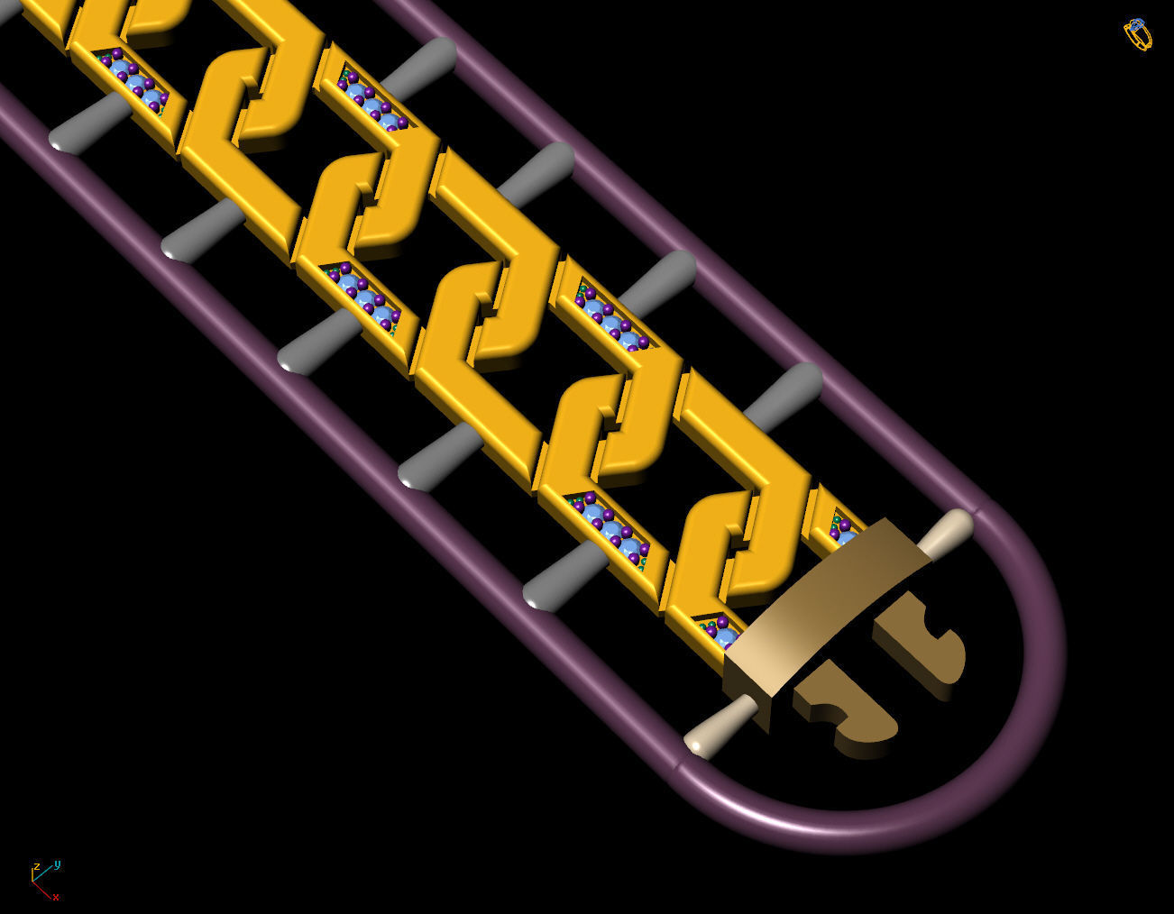 9 MM 18 CM CUBAN LINK CHAIN FOR BRACELET OR NECKLACE 3D print model_9