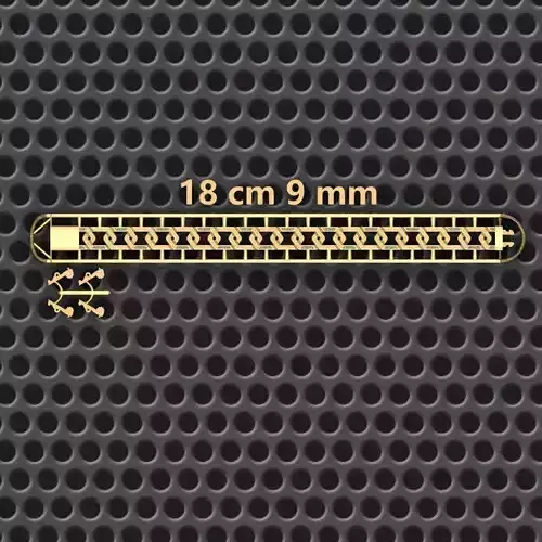 9 MM 18 CM  CUBAN LINK CHAIN FOR BRACELET OR NECKLACE