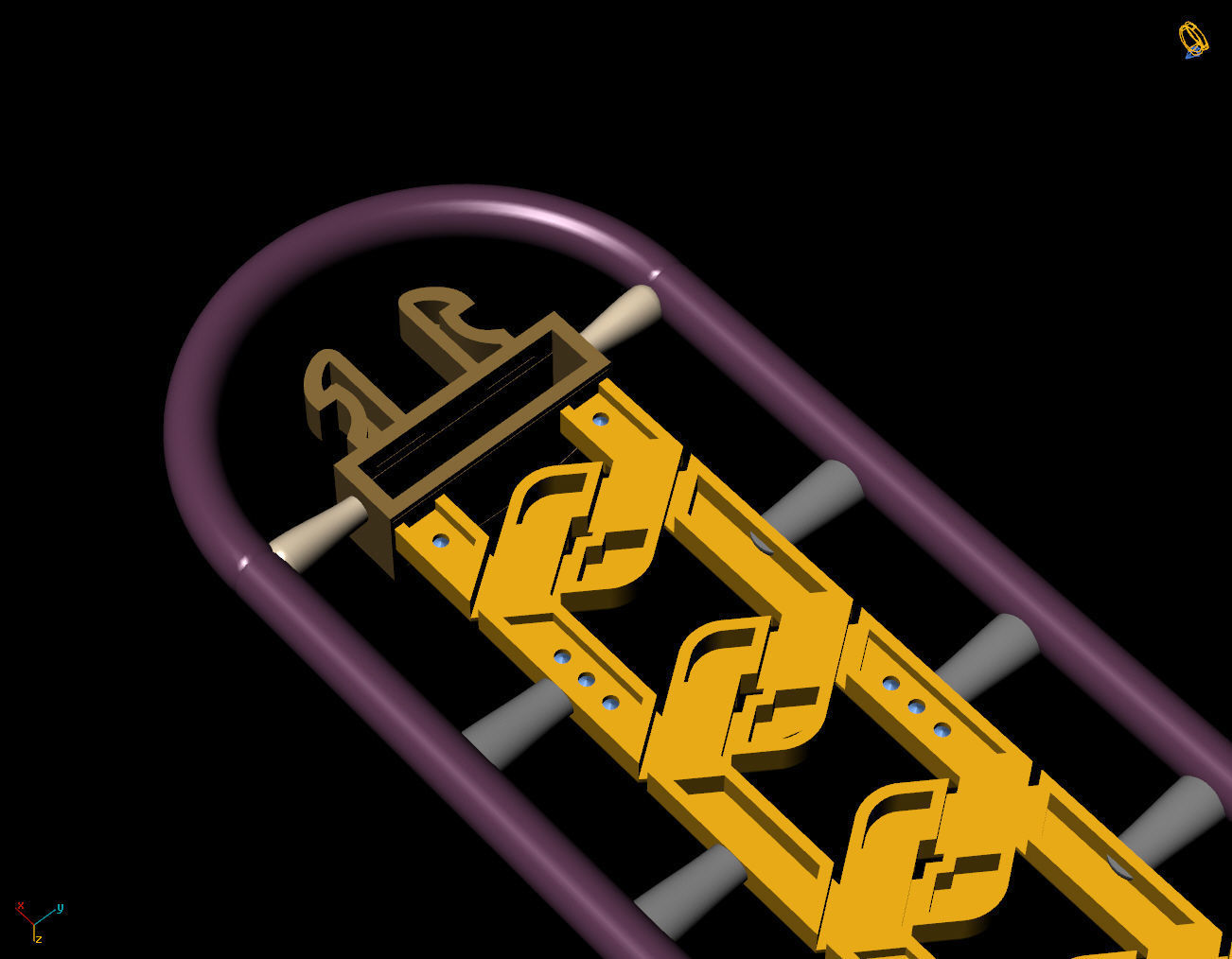 9 MM 18 CM CUBAN LINK CHAIN FOR BRACELET OR NECKLACE 3D print model_3