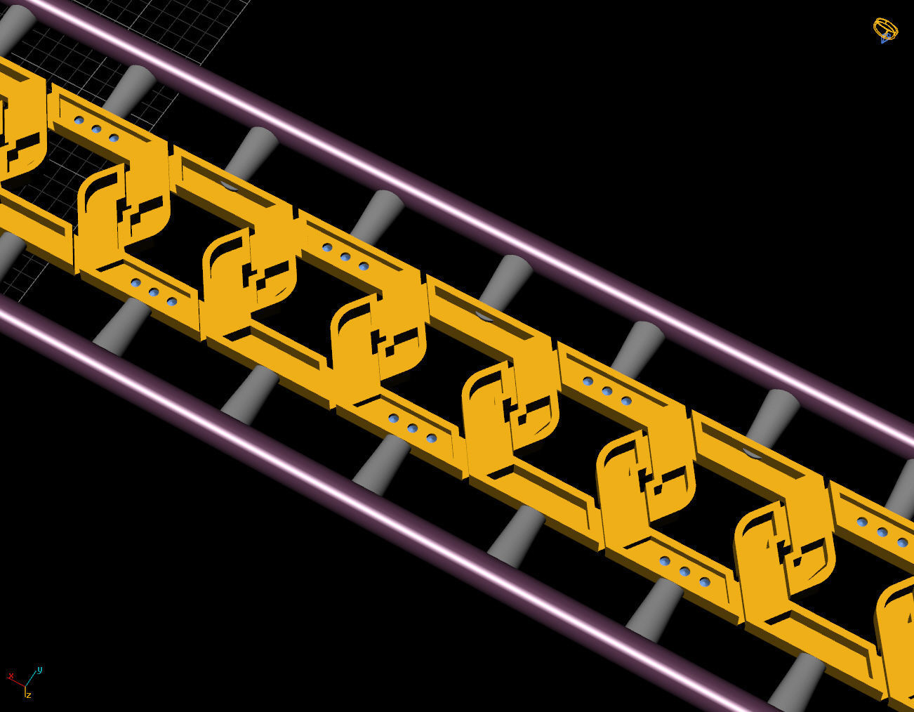 9 MM 18 CM CUBAN LINK CHAIN FOR BRACELET OR NECKLACE 3D print model_14