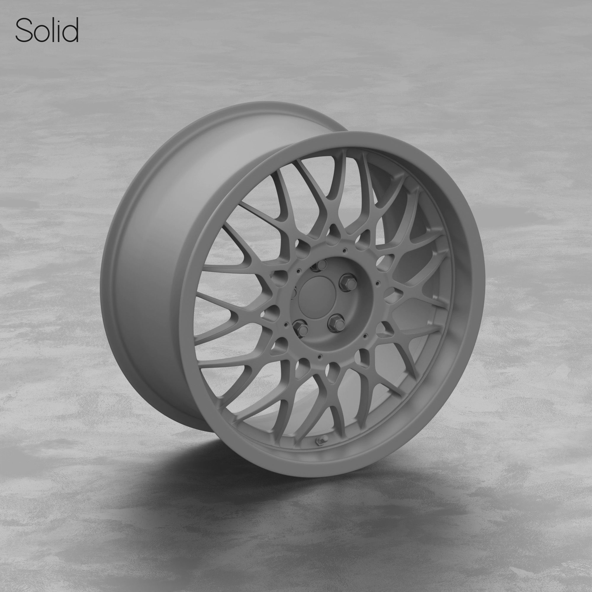 BBS DTM E30 Wheel 3D Model 3D model_3