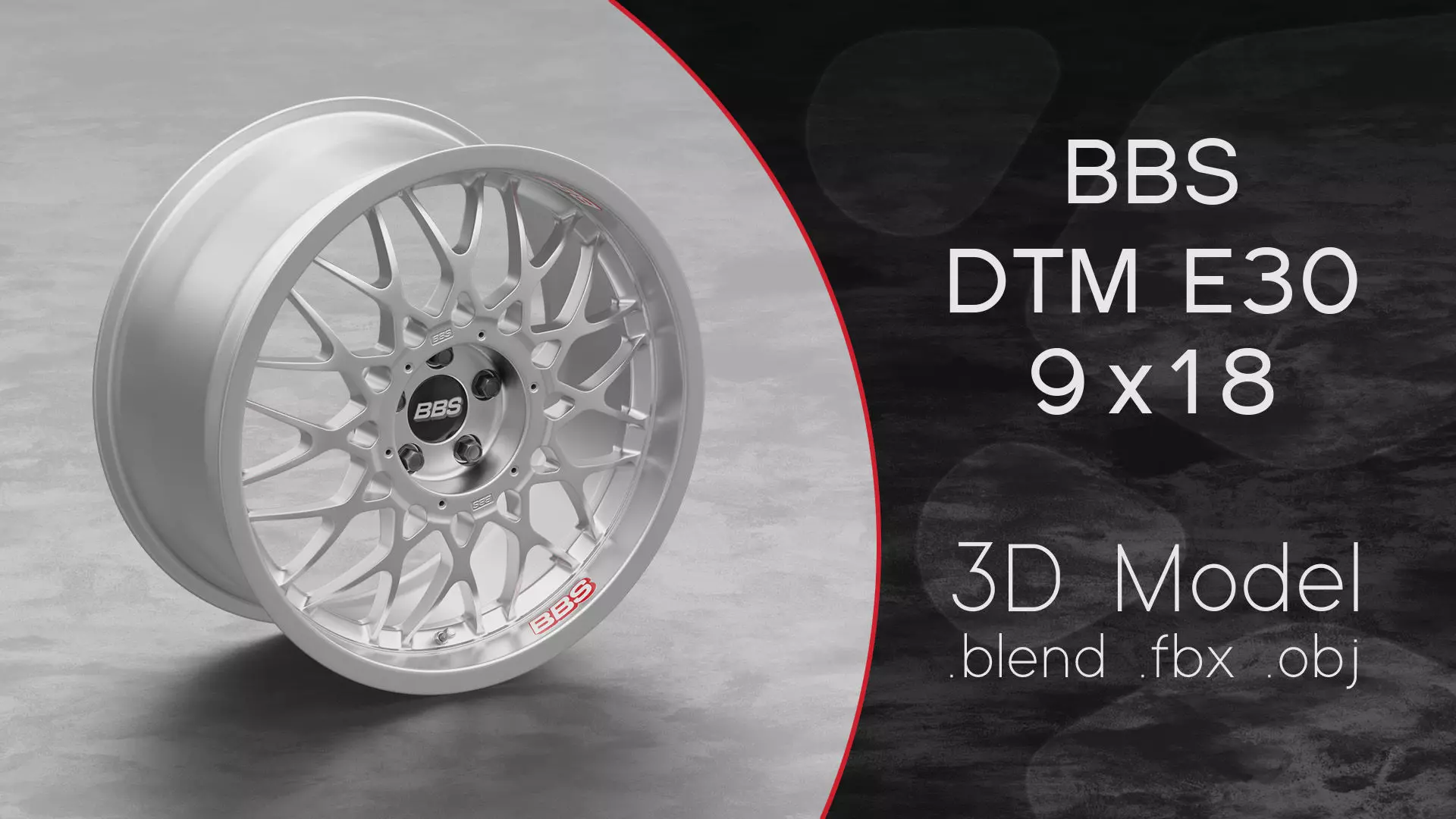 BBS DTM E30 Wheel 3D Model 3D model_0