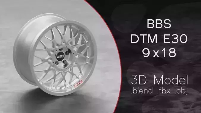 BBS DTM E30 Wheel 3D Model
