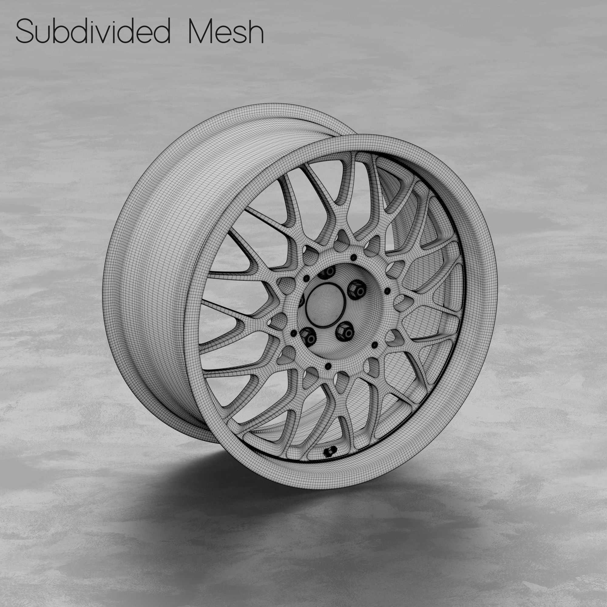 BBS DTM E30 Wheel 3D Model 3D model_2