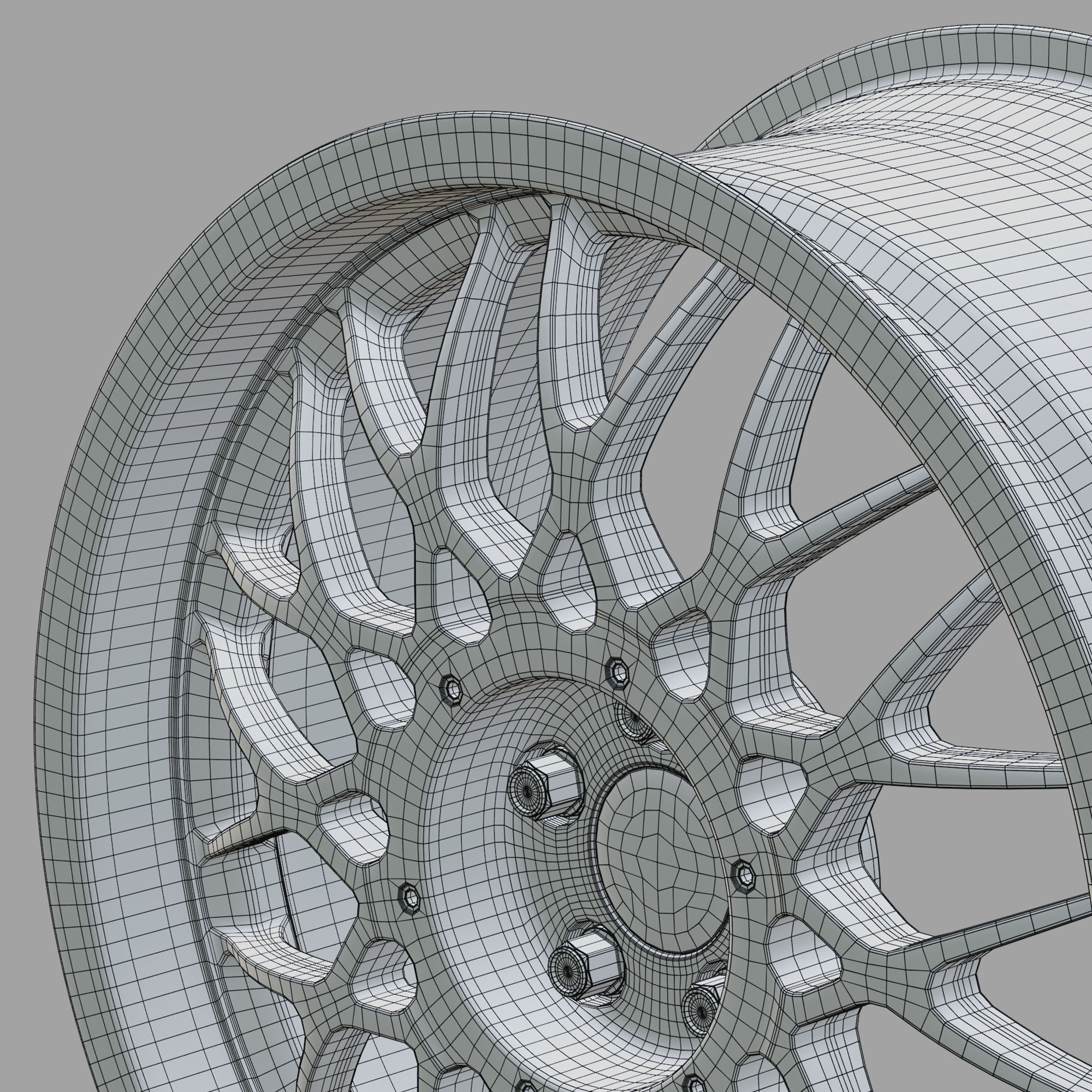 BBS DTM E30 Wheel 3D Model 3D model_11