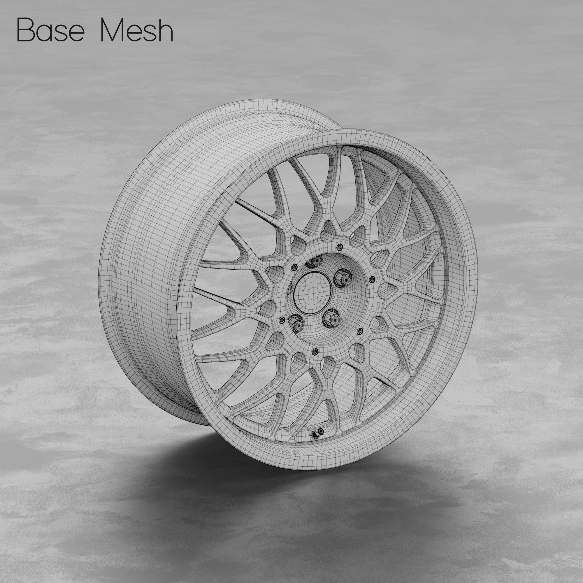BBS DTM E30 Wheel 3D Model 3D model_1