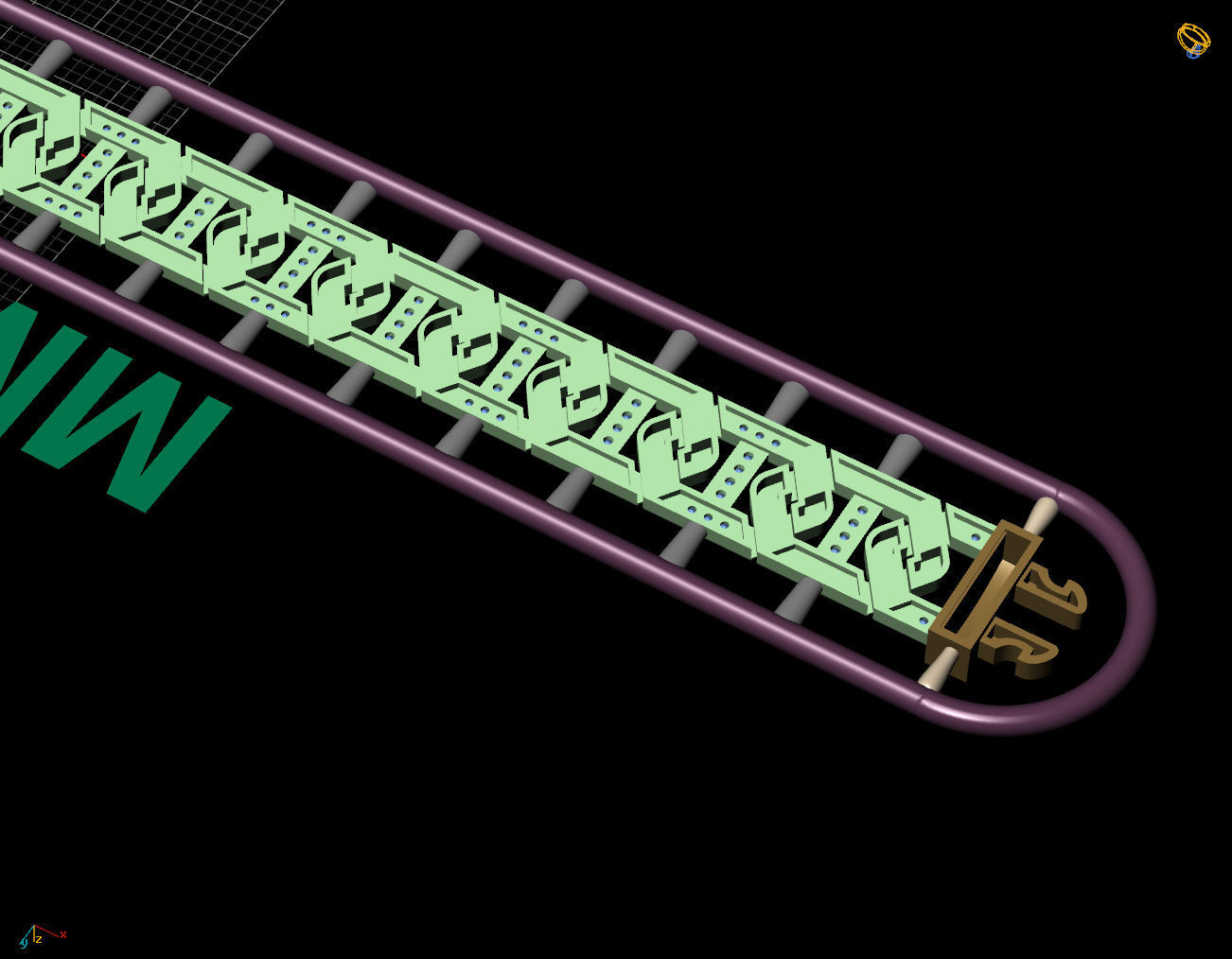 9 MM 18 CM CUBAN LINK CHAIN FOR BRACELET OR NECKLACE 3D print model_9