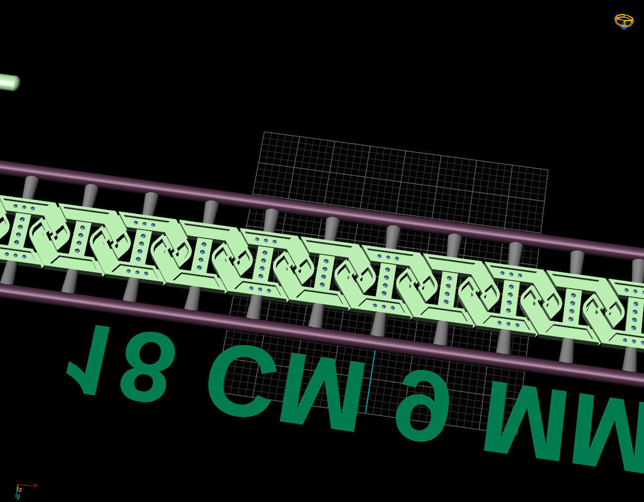 9 MM 18 CM CUBAN LINK CHAIN FOR BRACELET OR NECKLACE 3D print model_5