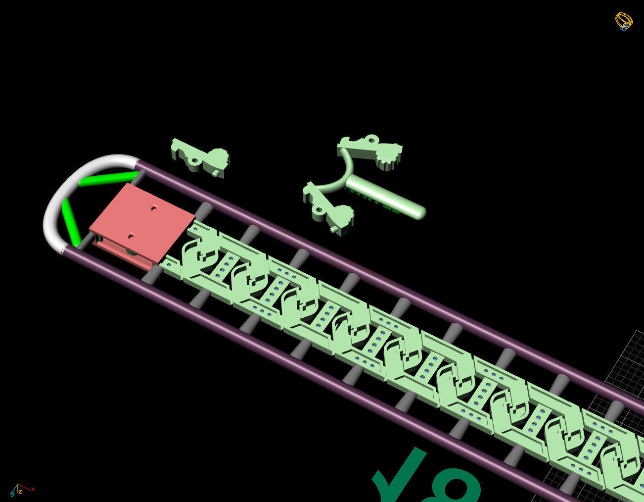 9 MM 18 CM CUBAN LINK CHAIN FOR BRACELET OR NECKLACE 3D print model_4