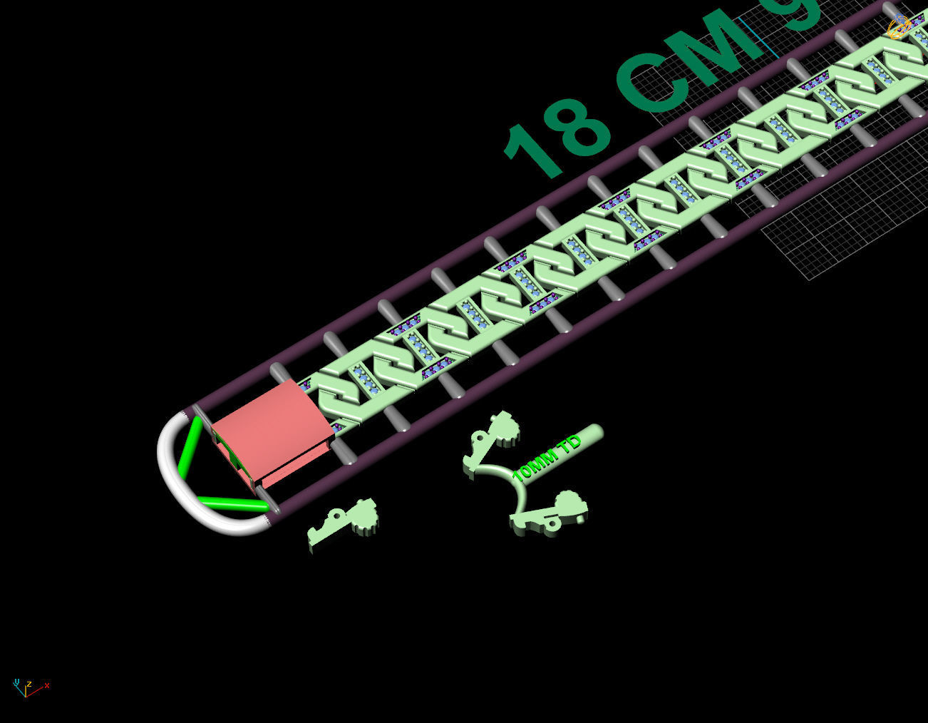 9 MM 18 CM CUBAN LINK CHAIN FOR BRACELET OR NECKLACE 3D print model_11